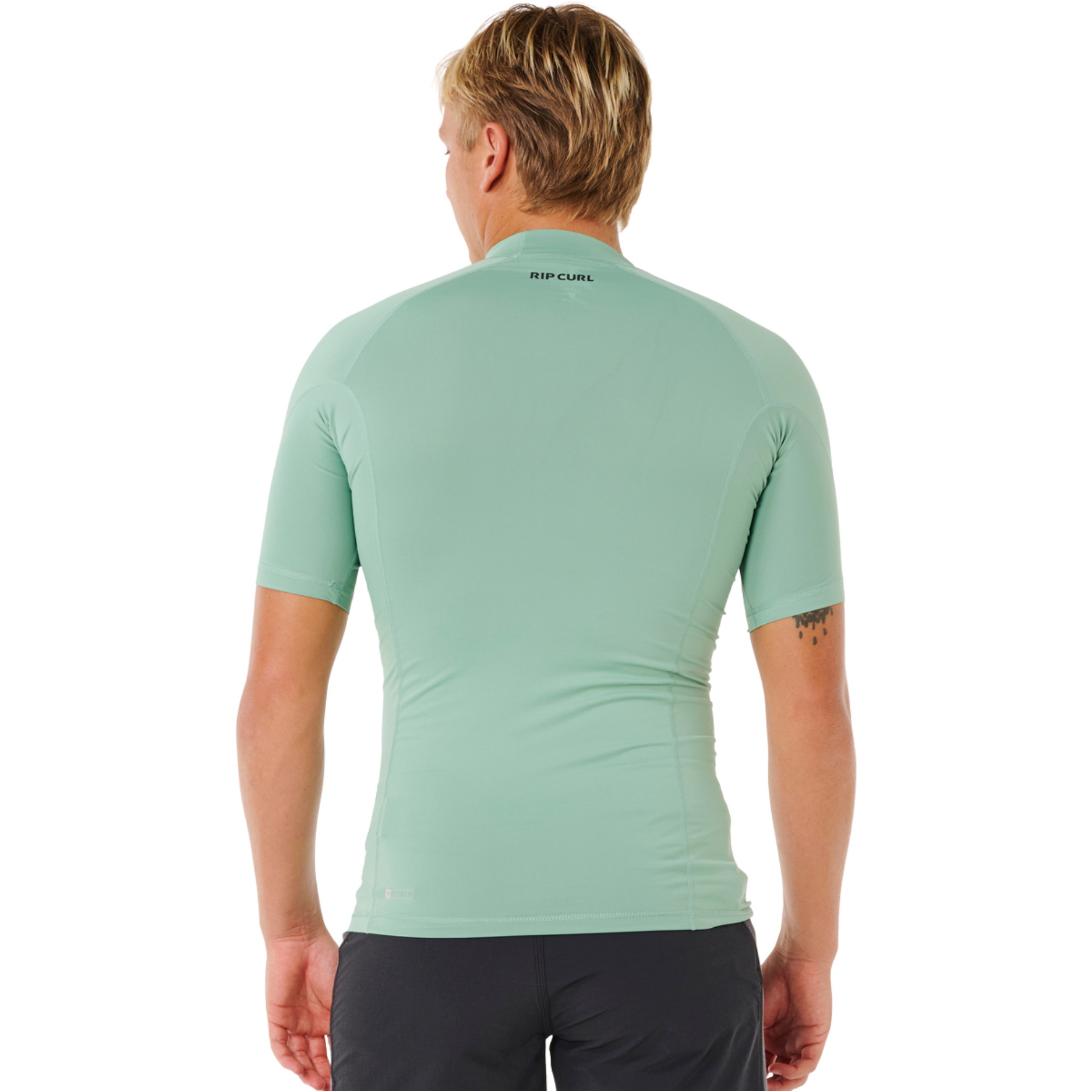 2026 Rip Curl Da Uomo Waves UPF Performance Canotta In Lycra A Maniche Corte 16MMRV - Aloe